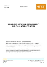 Preview for 1 page of TE Connectivity T3212 Instruction