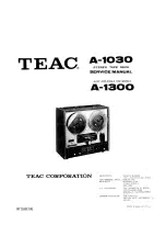 Teac A-1030 Service Manual preview