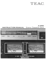 Teac A-450 Instruction Manual предпросмотр