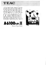Teac A-6100MKII Service Manual preview