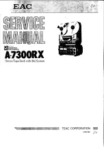 Teac A-7300RX Service Manual preview