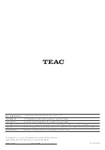 Preview for 64 page of Teac A-R630 Owner'S Manual