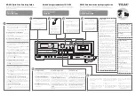 Предварительный просмотр 2 страницы Teac AD-850 Quick-Start Recording Manual