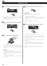 Preview for 20 page of Teac AD-RW900 Owner'S Manual