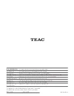 Предварительный просмотр 28 страницы Teac AG-D8000 Owner'S Manual