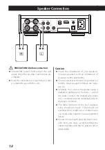 Предварительный просмотр 12 страницы Teac AI-301DA Owner'S Manual