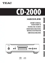 Teac CD-2000 Owner'S Manual preview