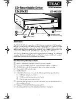 Teac CD-W512S Manual предпросмотр