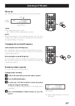 Предварительный просмотр 27 страницы Teac cr-h101dab Reference Manual