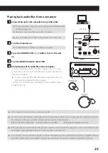 Предварительный просмотр 35 страницы Teac cr-h101dab Reference Manual