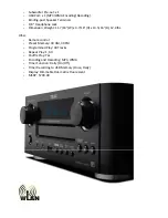 Preview for 2 page of Teac CR-H500 Specifications