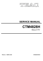 Preview for 1 page of Teac CTM4828H Service Manual