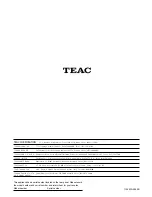 Предварительный просмотр 92 страницы Teac DV-20D Owner'S Manual