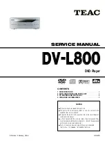 Teac DV-L800 Service Manual предпросмотр