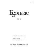 Teac Esoteric DV-50 Owner'S Manual preview