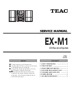 Teac EX-M1 Service Manual preview