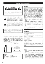 Предварительный просмотр 2 страницы Teac EX-M3 Owner'S Manual