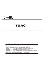 Preview for 18 page of Teac GF-480 Service Manual