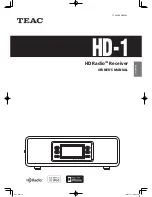 Teac HD-1 Owner'S Manual preview