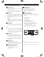 Preview for 6 page of Teac HD-1 Owner'S Manual