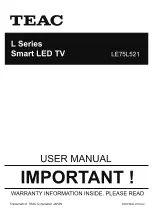 Preview for 1 page of Teac L Series User Manual