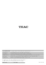 Preview for 76 page of Teac LP-R400 Owner'S Manual