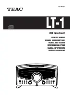 Teac LT-1 Owner'S Manual preview