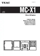 Preview for 1 page of Teac MC-X1 Owner'S Manual