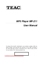 Teac MP-211 User Manual preview