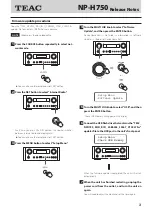 Preview for 3 page of Teac NP-H750 Release Notes