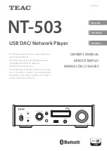 Teac NT-503 Owner'S Manual preview