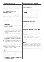 Preview for 6 page of Teac NT-505 User Manual