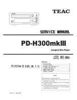 Teac PD-H300mkIII Service Manual preview