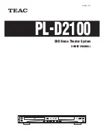 Teac PL-D2100 Owner'S Manual preview