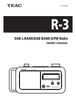 Teac R-3 Owner'S Manual preview