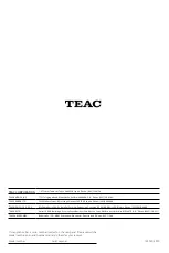 Preview for 36 page of Teac R-4iNT Owner'S Manual