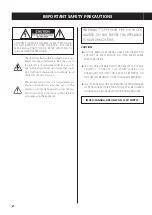 Preview for 2 page of Teac SL-D930 Owner'S Manual