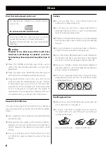 Preview for 6 page of Teac SR-100i Owner'S Manual