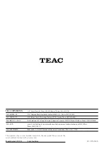 Предварительный просмотр 100 страницы Teac SR-100i Owner'S Manual