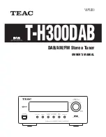 Teac T-H300DAB Owner'S Manual предпросмотр