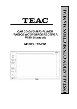 Teac TE-268 Installation Manual preview