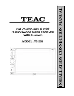Teac TE-268 Instruction Manual preview
