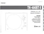 Предварительный просмотр 1 страницы Teac TN-400BT-X Owner'S Manual