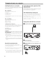 Предварительный просмотр 20 страницы Teac UD-503 Owner'S Manual