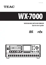 Teac WX-7000 Quick Start Manual preview