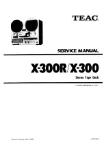 Teac X-300R Service Manual preview