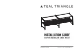 Предварительный просмотр 1 страницы TEAL TRIANGLE ASPEN MODULAR SHOE RACK Installation Manual