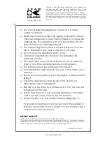 Preview for 8 page of Team Kalorik TKG EBBQ 1002 L User Manual