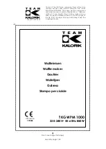 Team Kalorik TKG WPM 1000 Operating Instructions Manual preview