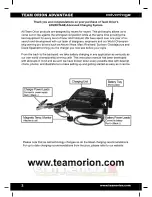 Предварительный просмотр 2 страницы Team Orion Advantage One User Manual